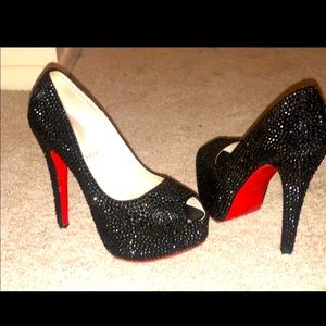 Christian Louboutin rhinestone heels